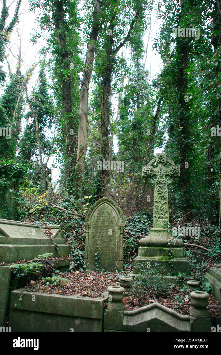 Il cimitero di Highgate, London Inghilterra England Foto Stock