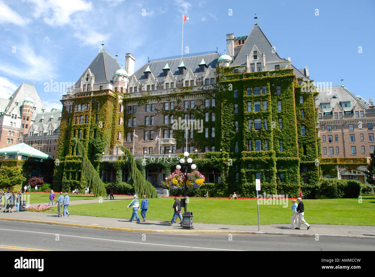 Fairmont Empress Hotel Victoria British Columbia BC Canada motel lodge alloggi travel Foto Stock