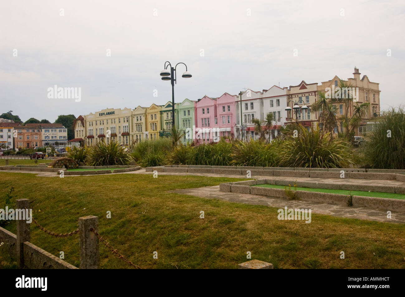 Hotel Esplanade, in estate-fun city di Paignton, Devon, Regno Unito Foto Stock