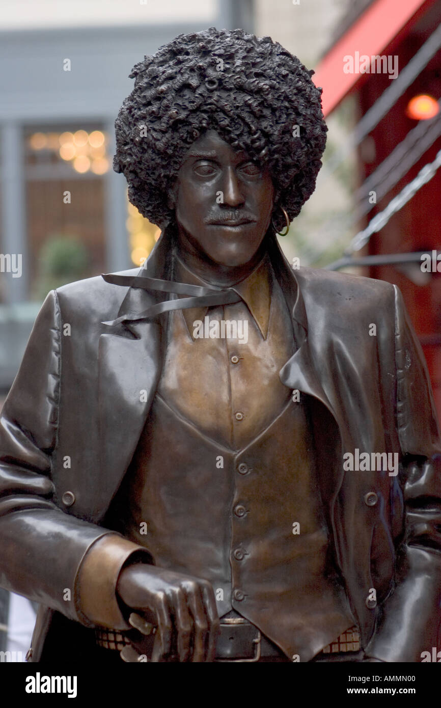 Phil Lynott statua Grafton Street Dublino Irlanda Foto Stock