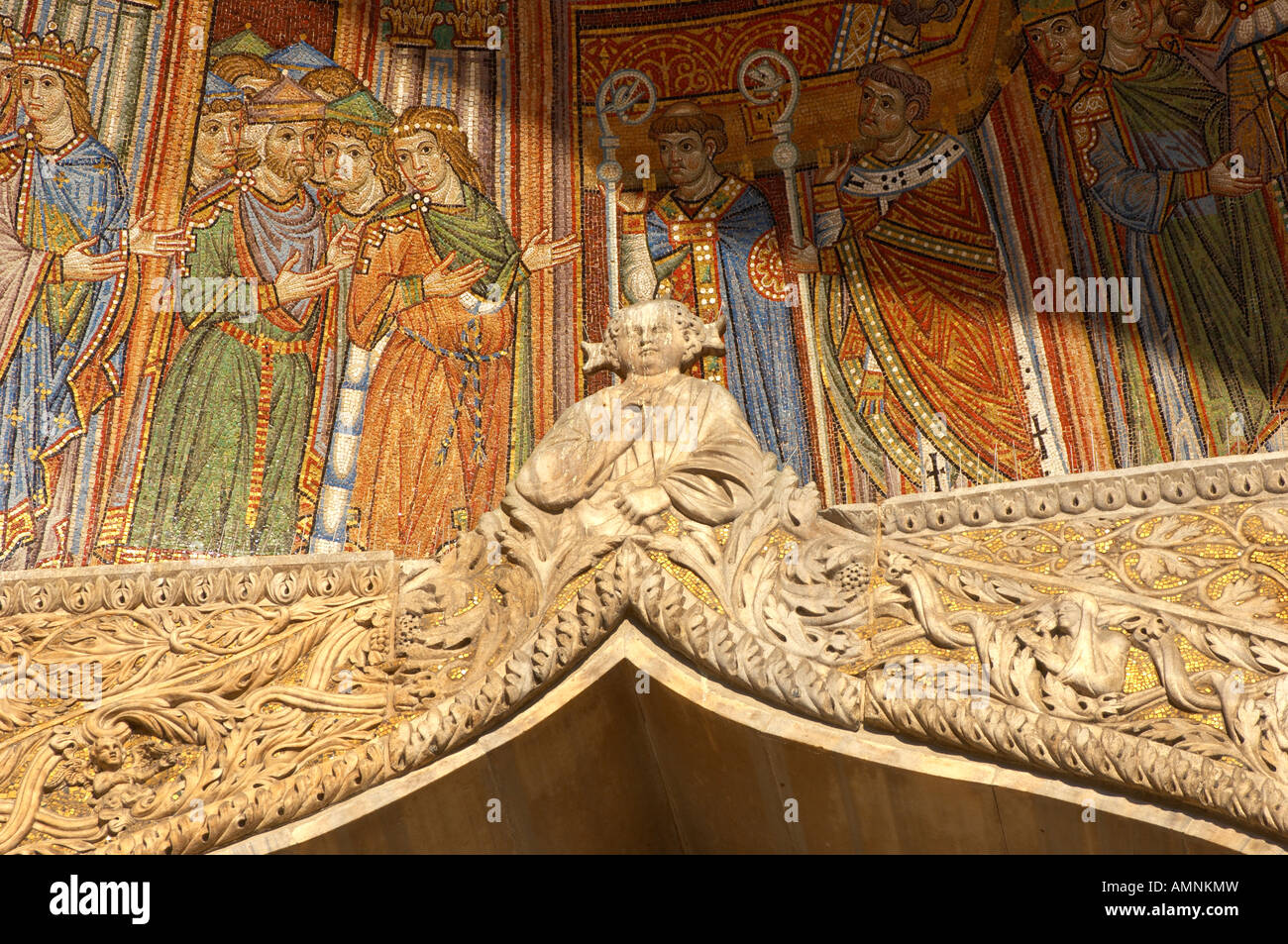 Venezia, Italia. San Marco ( Basilica di San Marco). La traslazione del corpo di San Marco da mosaico . Foto Stock