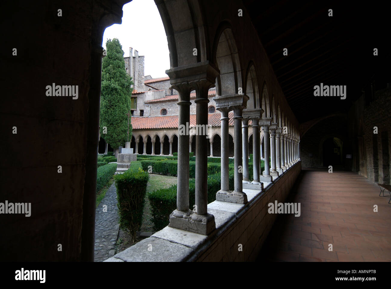 Abbaye Sainte Marie Arles sur Tech Foto Stock