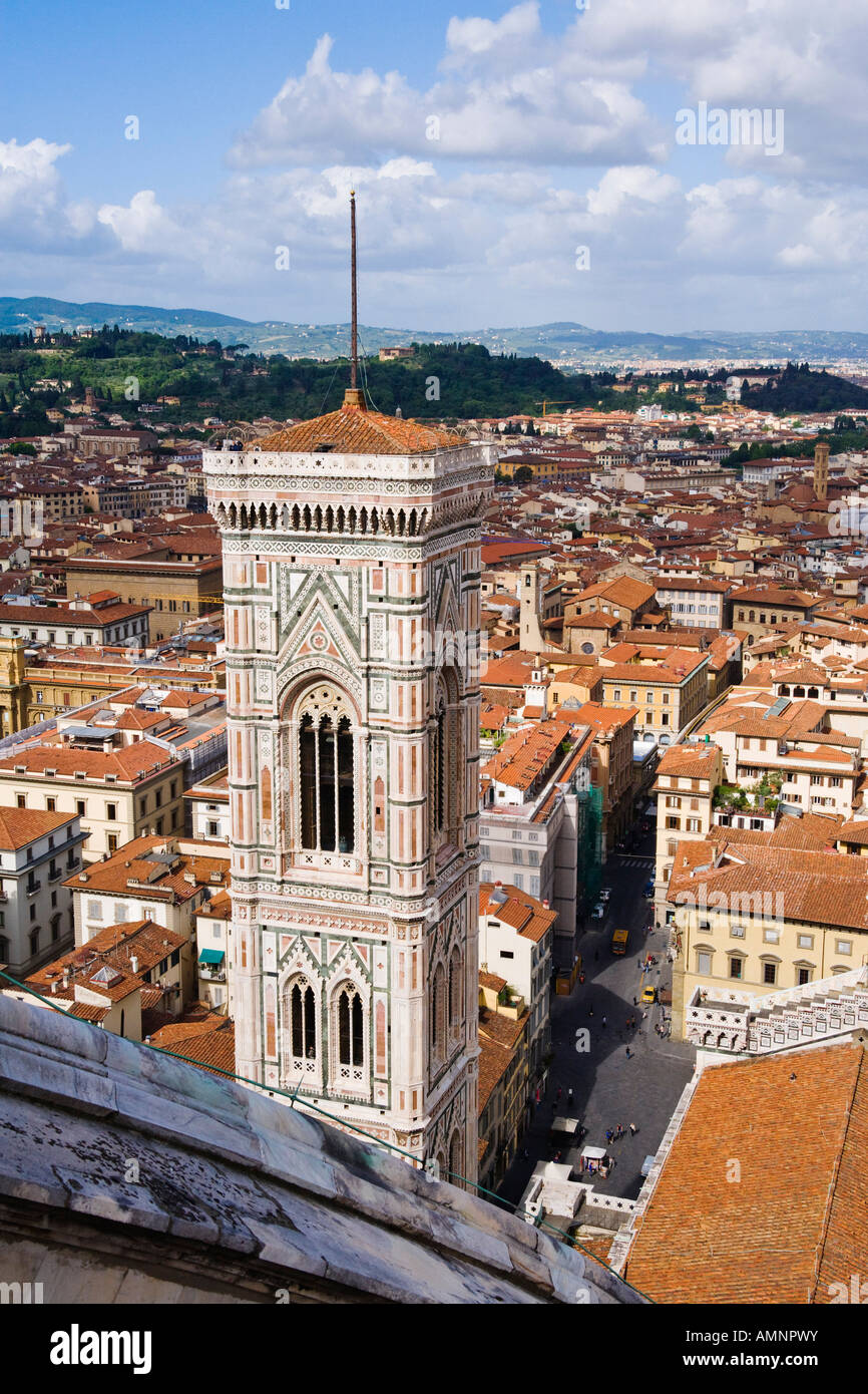 Campanile cattedrale, Firenze, Italia Foto Stock
