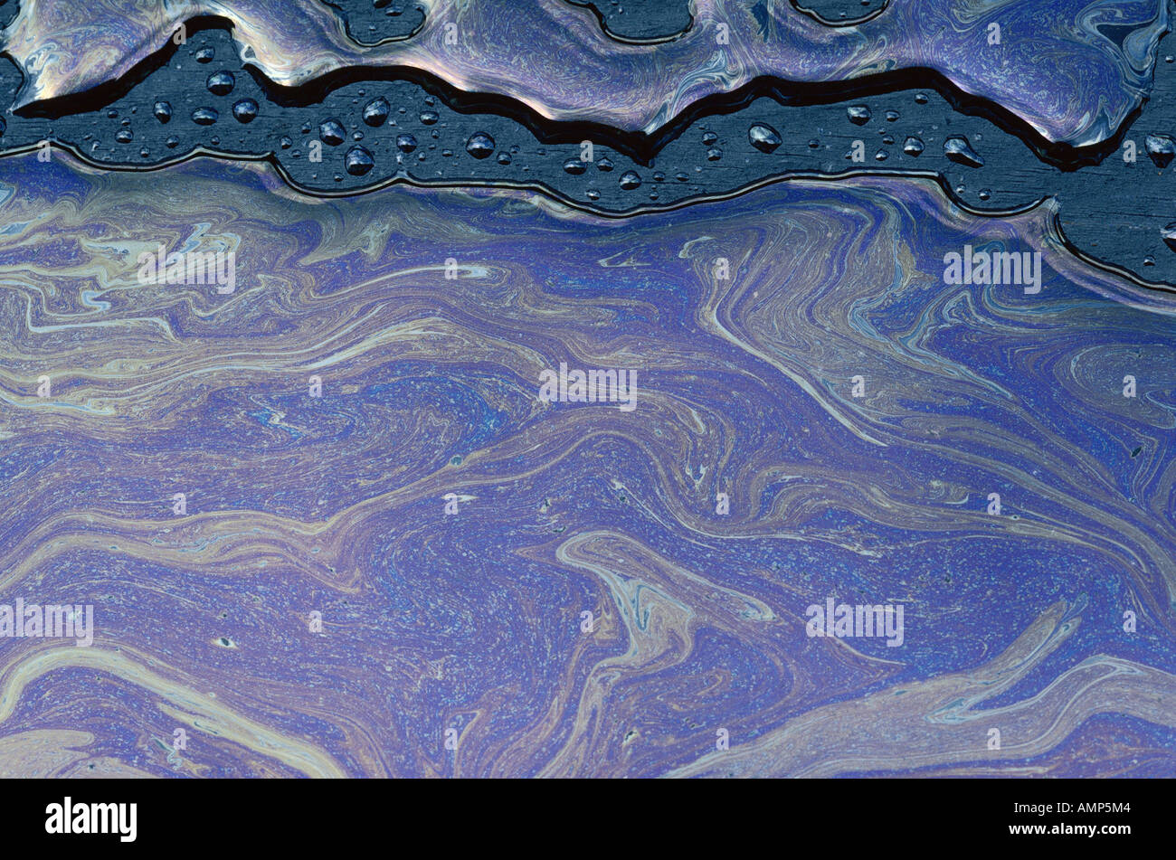 Olio e acqua, Shamper's Bluff, New Brunswick, Canada Foto Stock