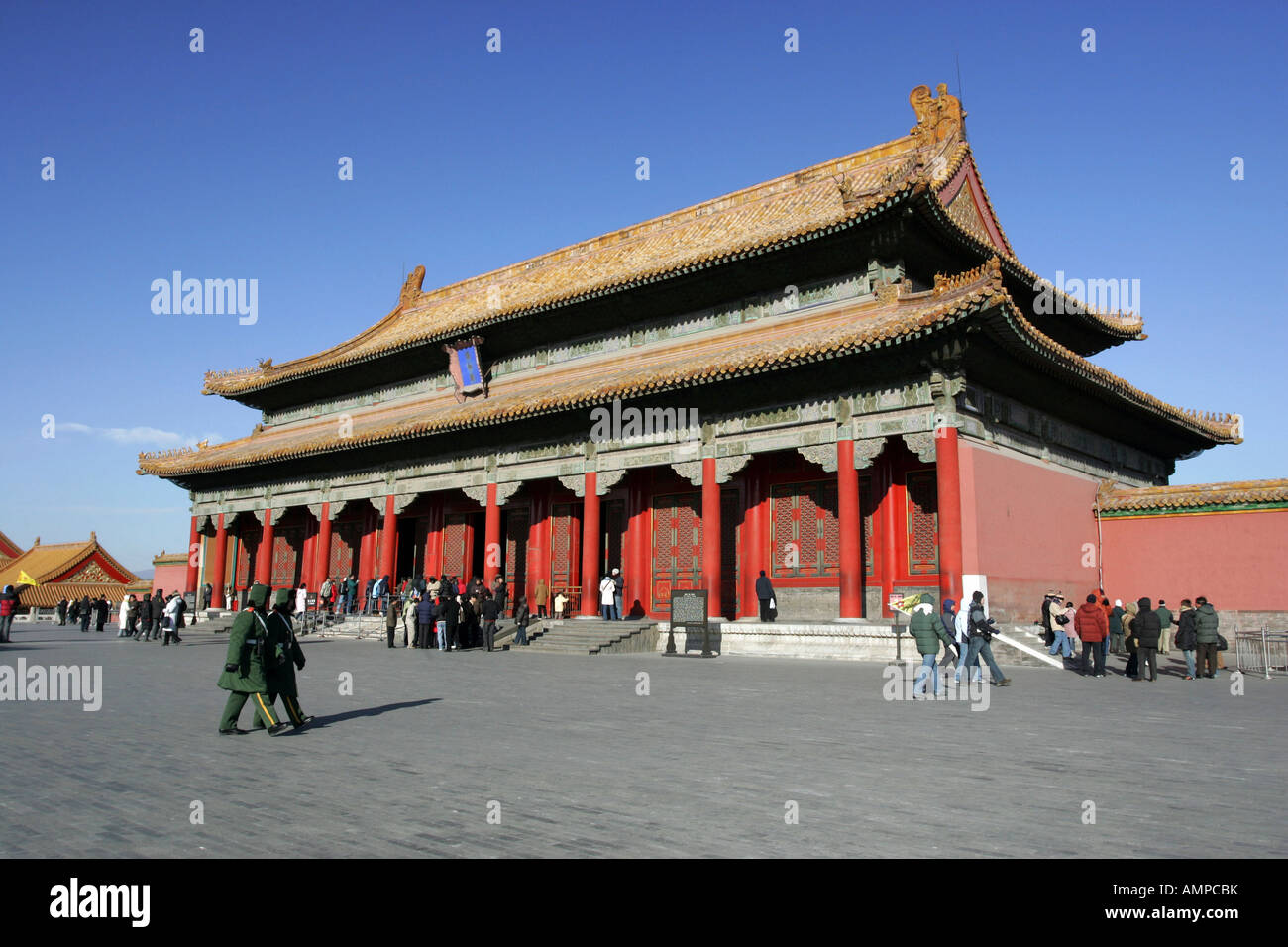 La sala della suprema armonia nella Città Proibita di Pechino, Cina Foto Stock