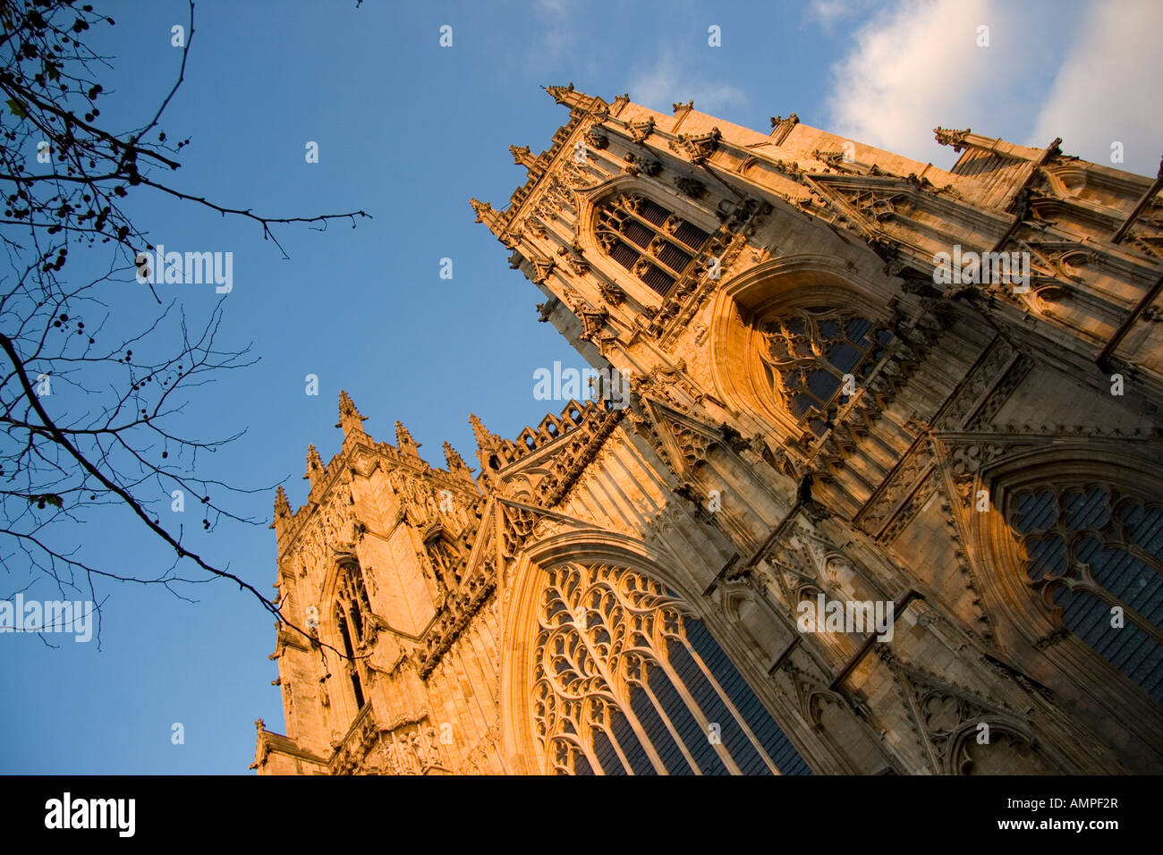 York Minster e York, Inghilterra Foto Stock