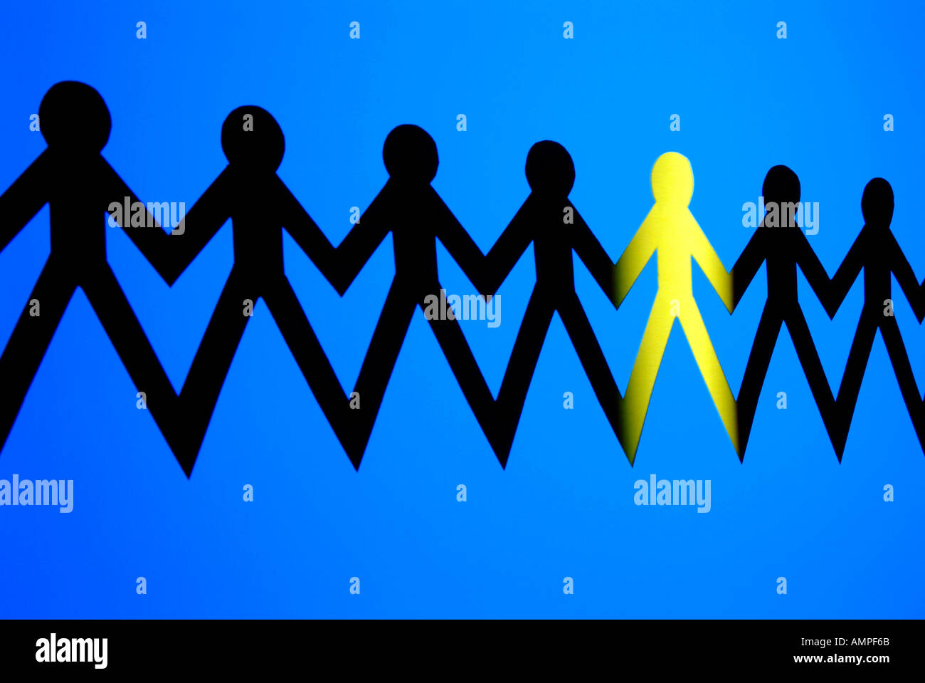 Intruso distinguiti dalla massa Foto Stock