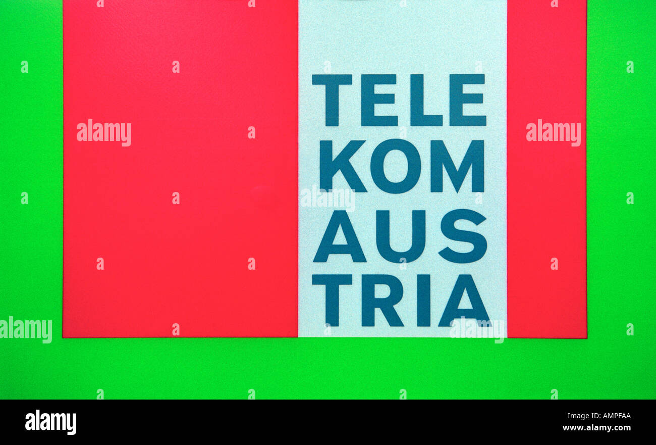 Telecom Austria segno Foto Stock