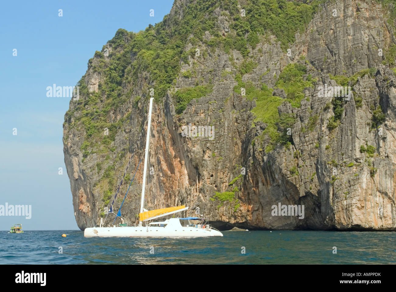 Thailandia Kho Phi Phi Leh Island Krabi barca a vela mare delle Andamane Foto Stock