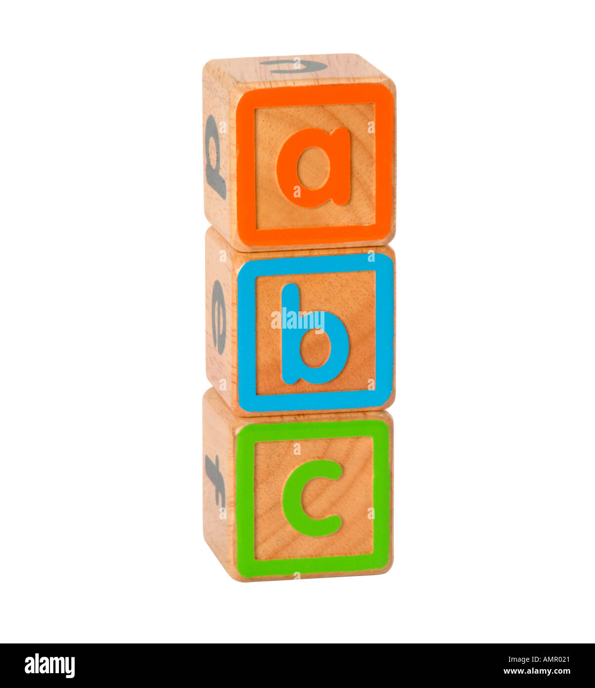 In legno blocchi abc Foto Stock