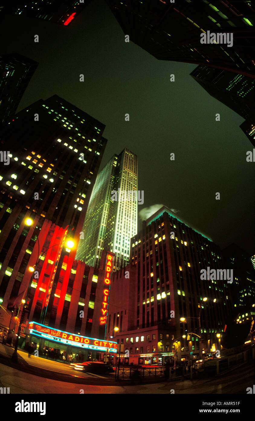Radio City Music Hall centrale di New York NY membro USA USA, America del Nord Foto Stock
