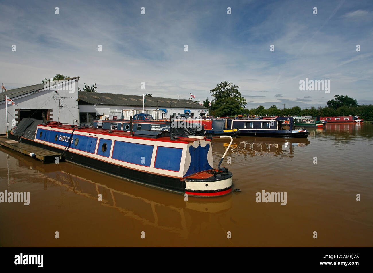 Marina veneziana Shropshire Union Canal ramo middlewich cheshire england REGNO UNITO Foto Stock