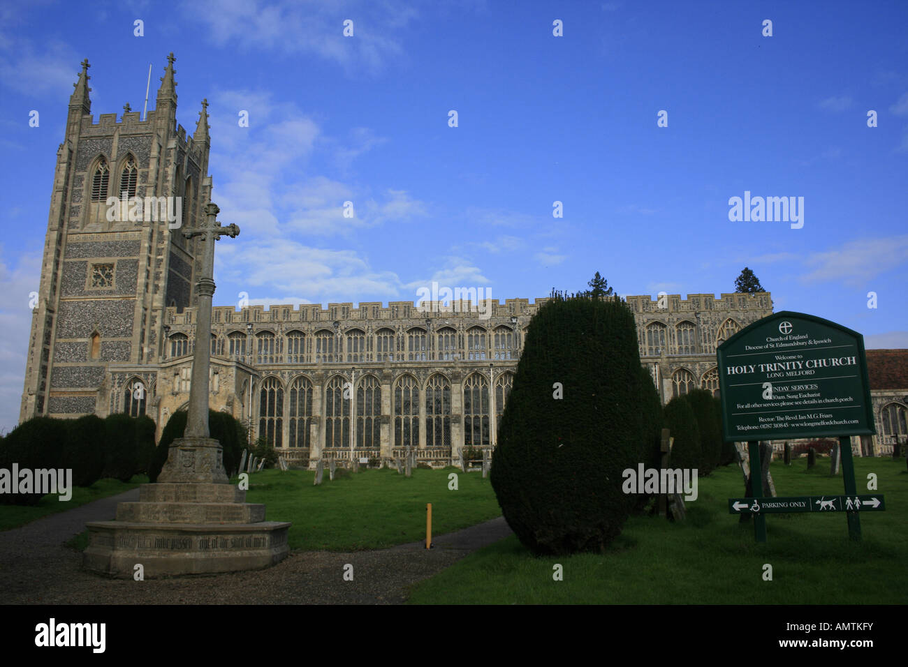 La chiesa della Santissima Trinità a Long Melford Foto Stock