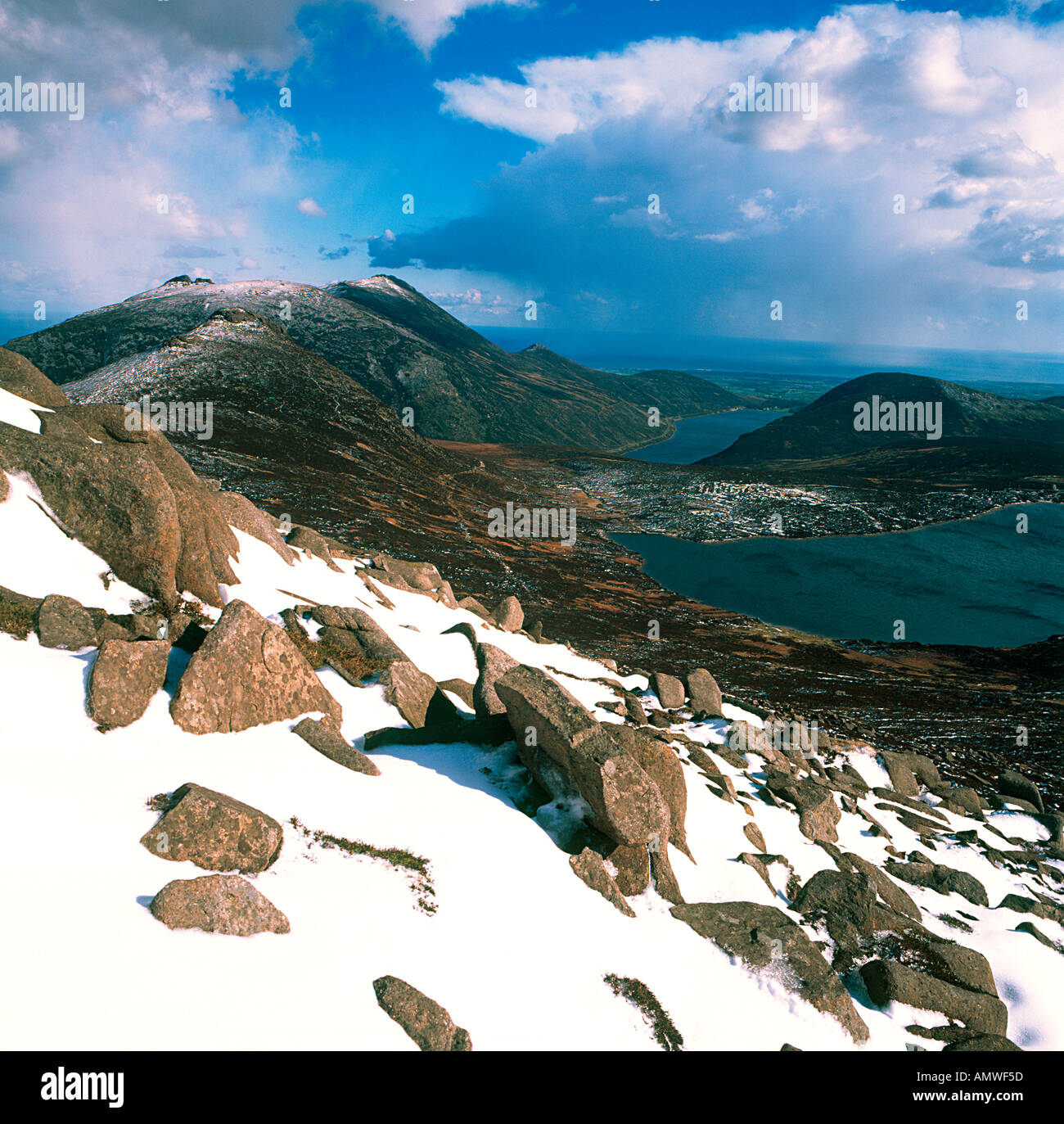 Mournes, Co. Down, Irlanda del Nord Foto Stock