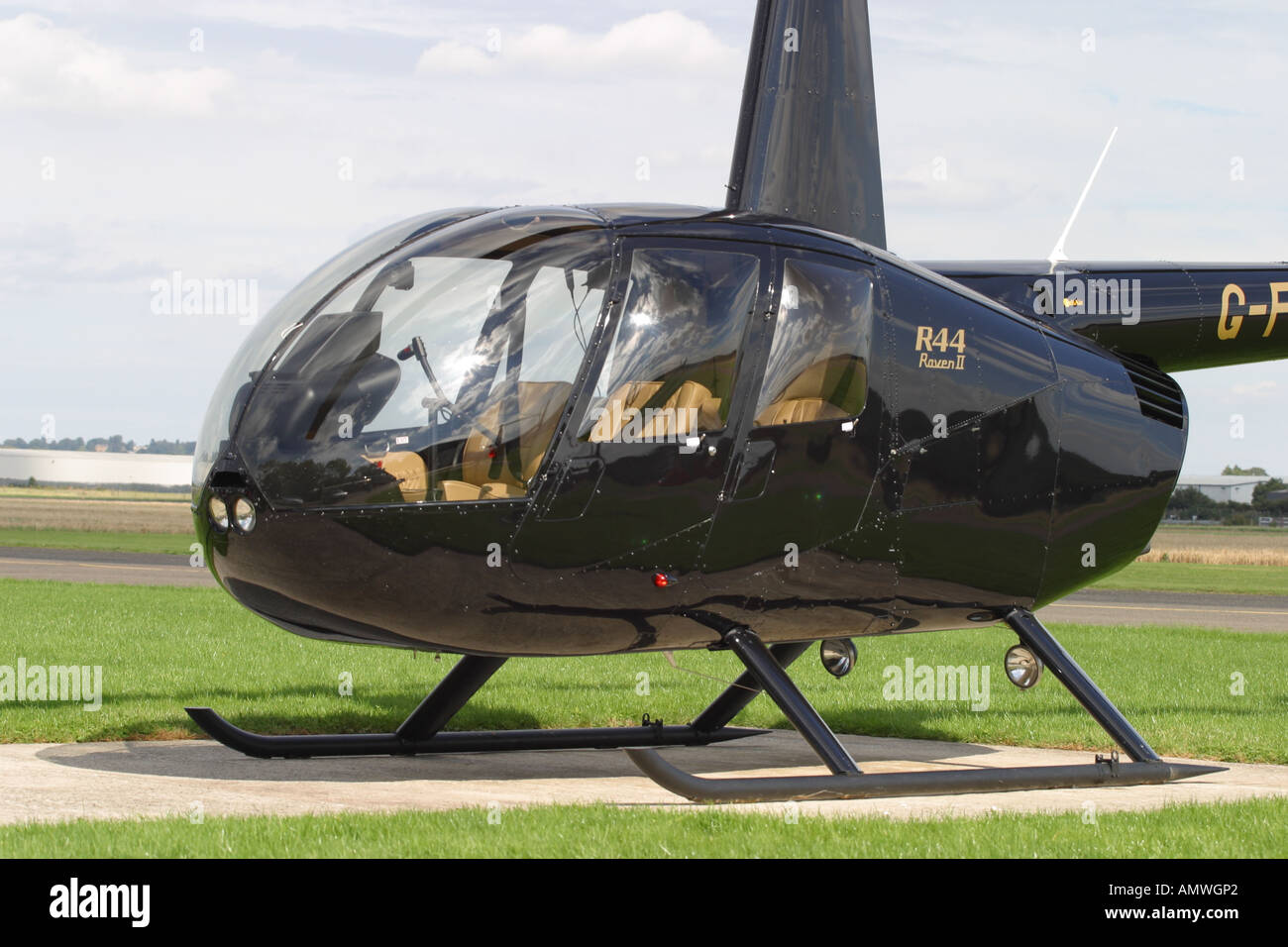 Robinson R44 Raven quattro seat di lusso in elicottero privato Foto Stock