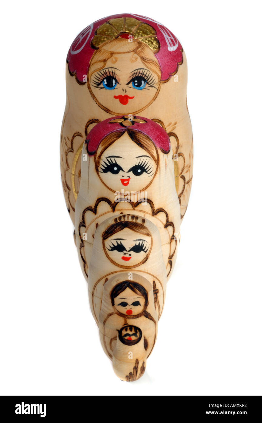 Bambole russe, bambola russa Foto Stock