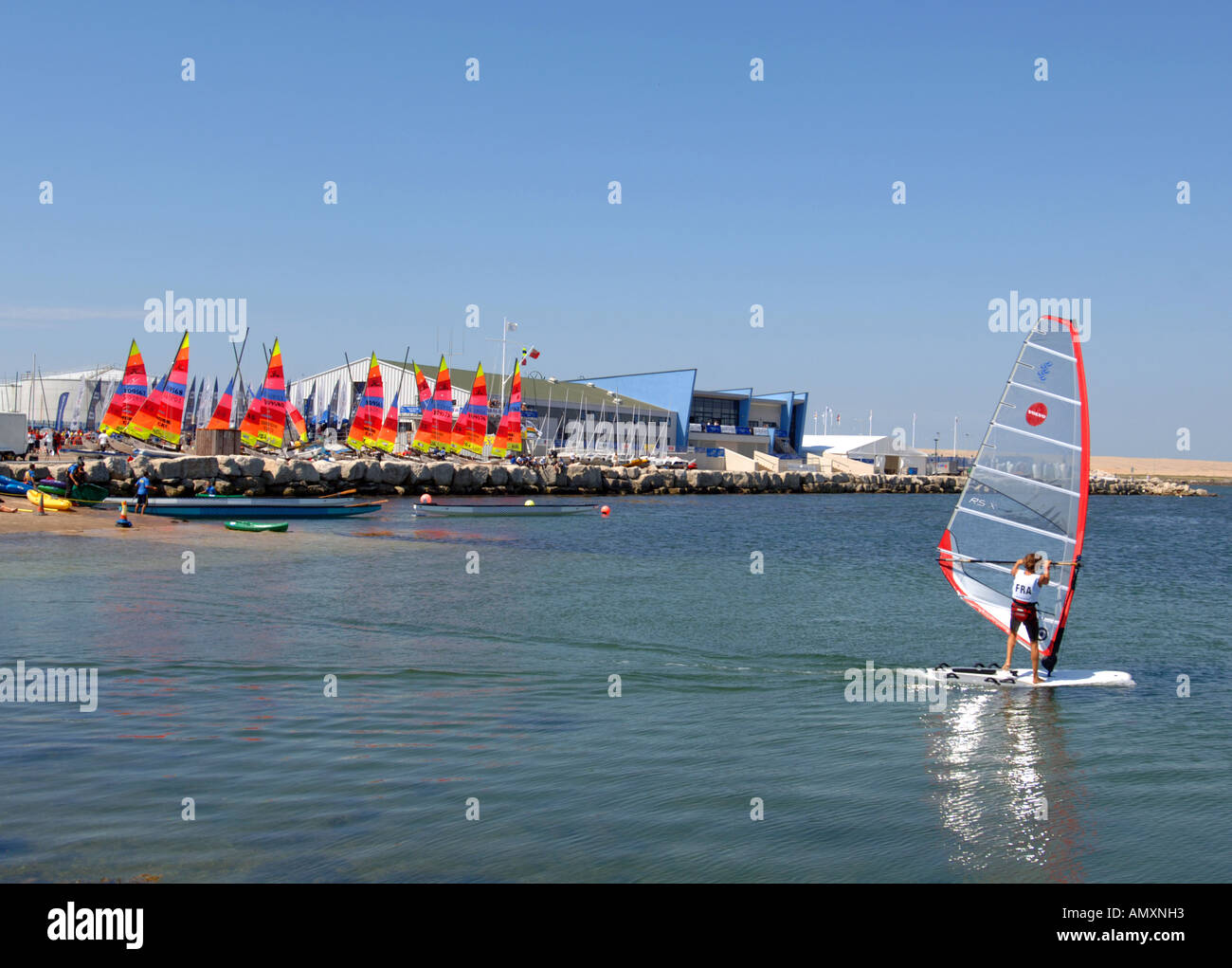 Portland Academy di vela, Weymouth e Portland Academy di vela, Portland Dorset Regno Unito Gran Bretagna, posizione per 2012 Vela olimpica Foto Stock