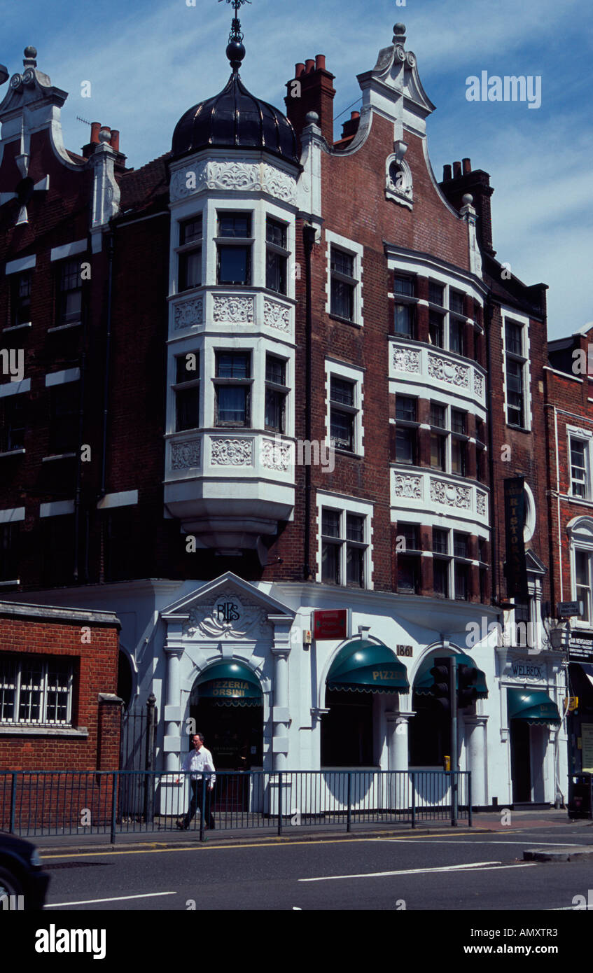 Ristorante, Pizzeria Orsini, Hammersmith Road, Londra, W6 Foto Stock