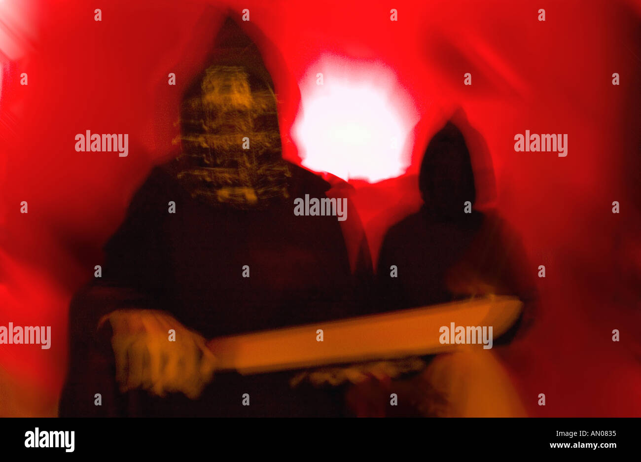 I fantasmi di spooky Halloween costume Foto Stock