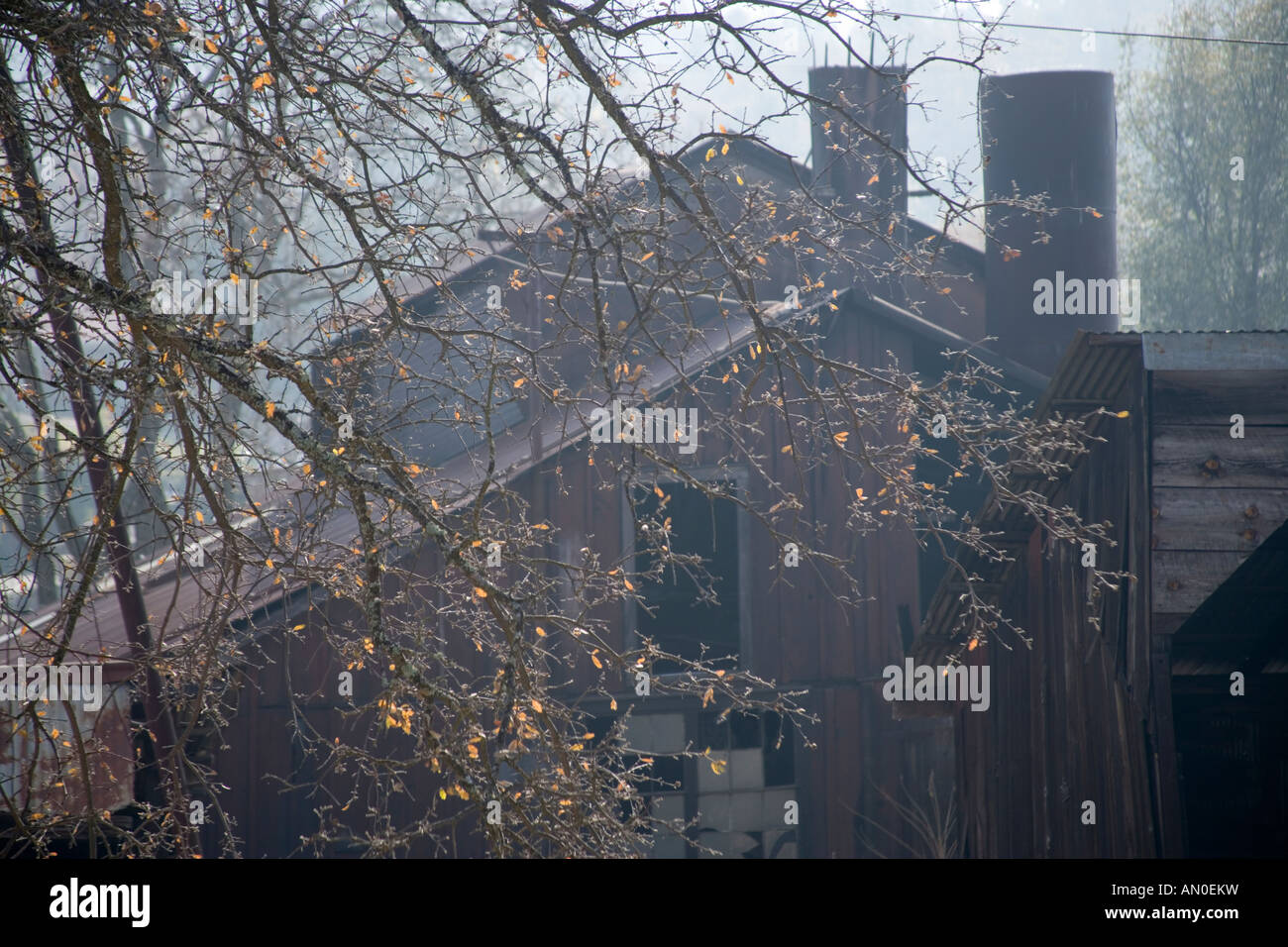 Colata rurale fonderia. Foto Stock