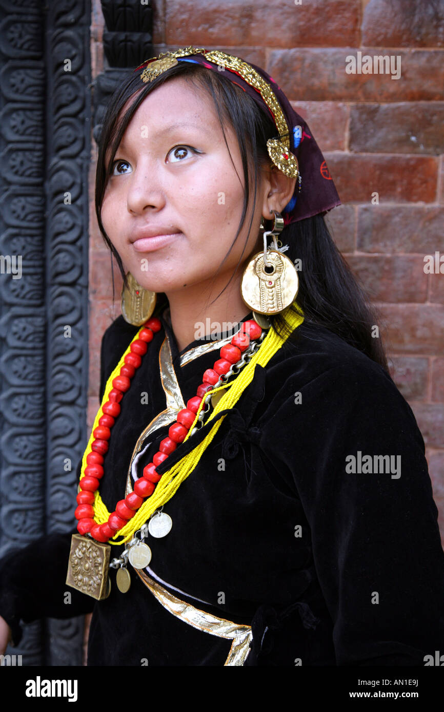 " Costume Tamang' Foto Stock