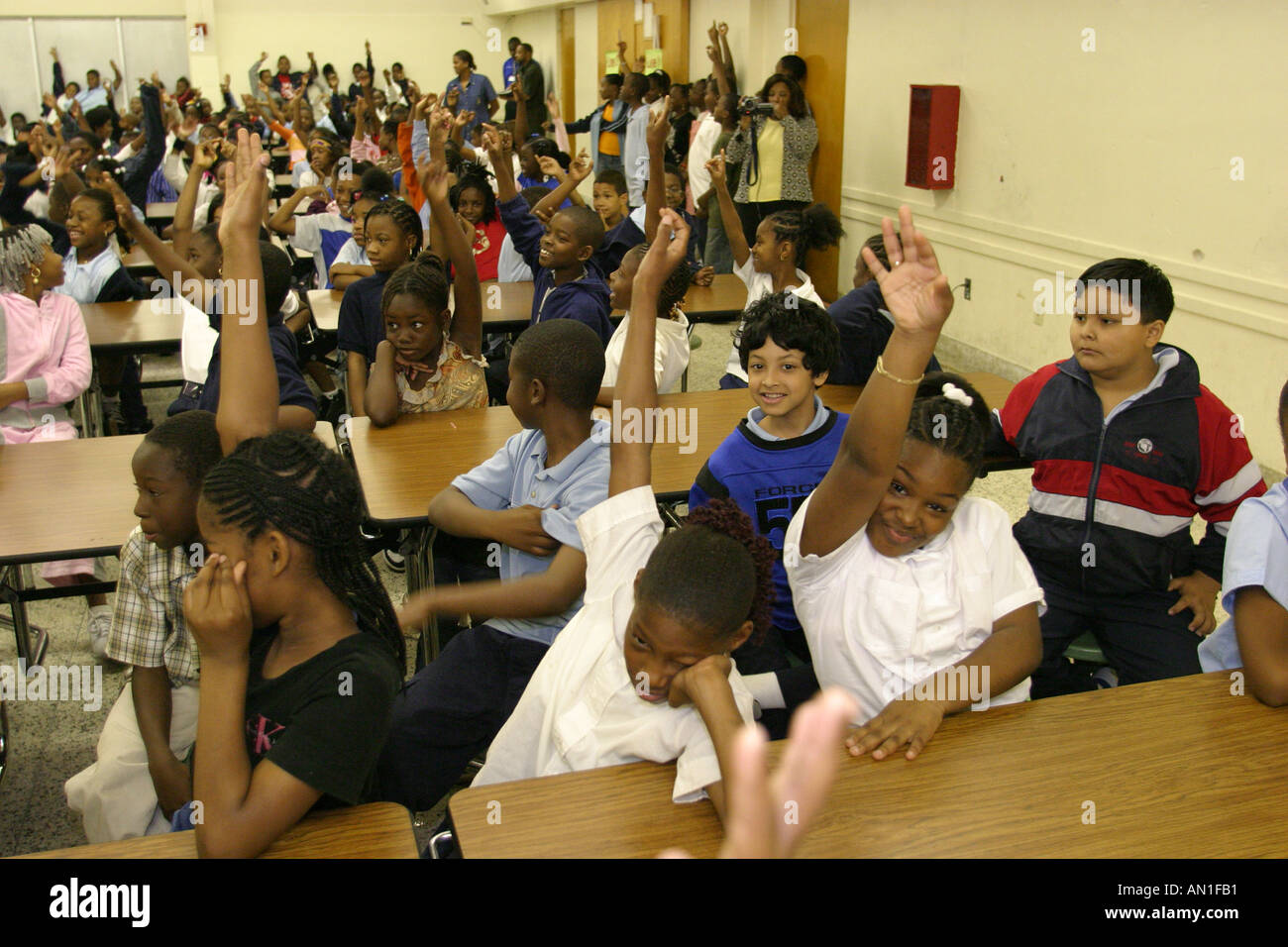 Miami Florida,Liberty City,Charles Drew Elementary School,campus,primario,studenti istruzione alunni alunni alunni,scuola,campus,imparare impara imparando,t Foto Stock