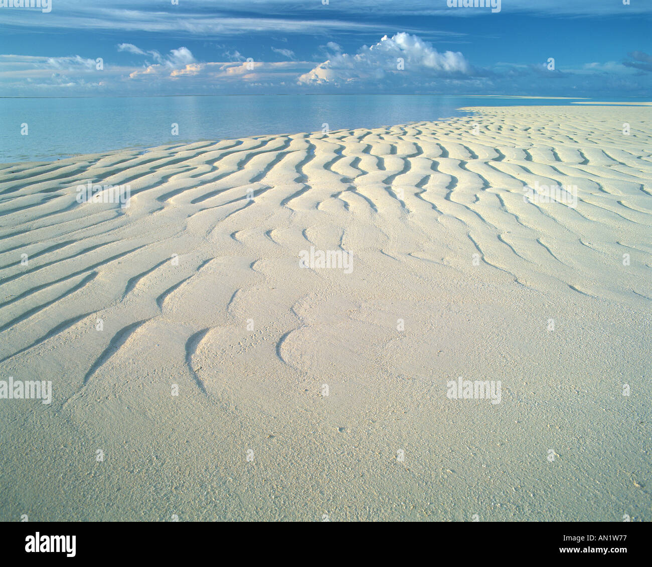 Spiaggia di Maldive Foto Stock