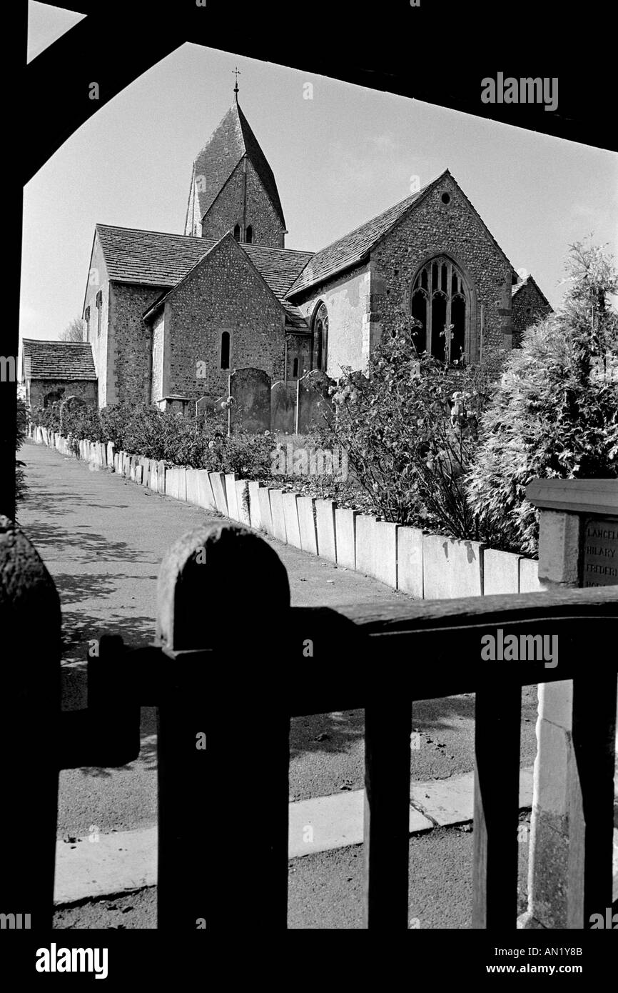 La chiesa di St Mary Sompting Sussex England Regno Unito Foto Stock