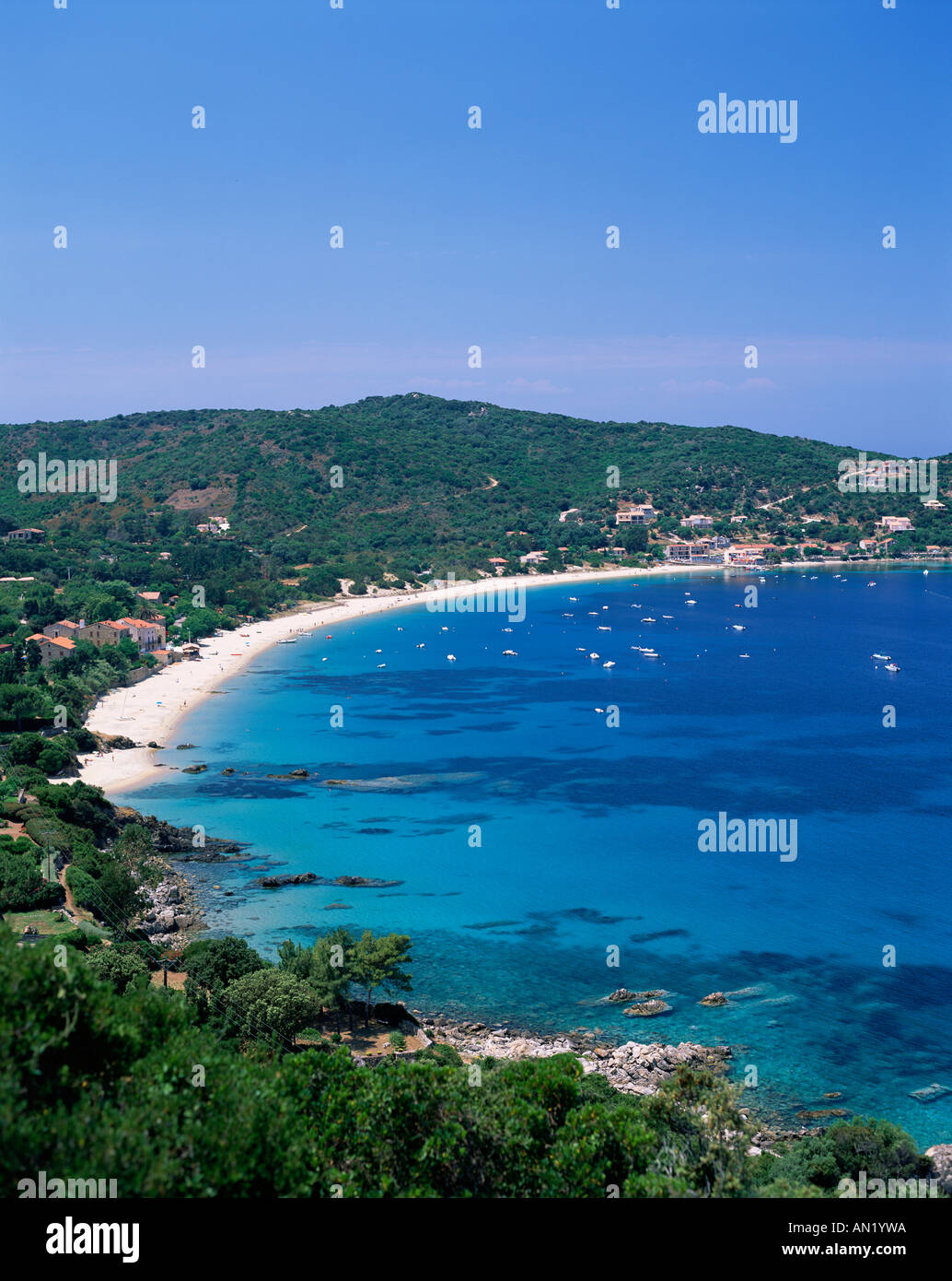Francia, Corsica, Spiaggia di Campomoro Foto Stock