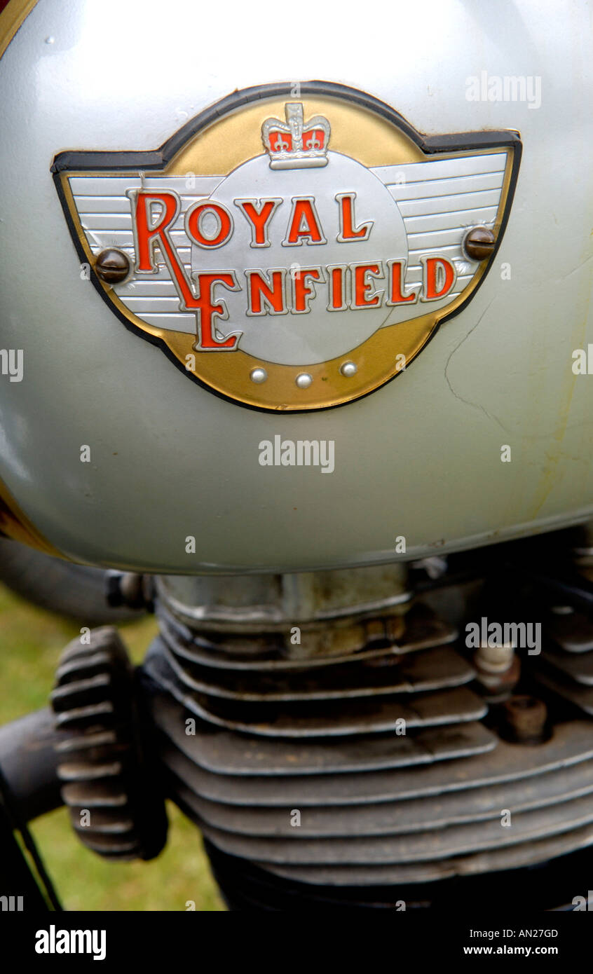 Ripristinato Royal Enfield moto vintage Foto Stock