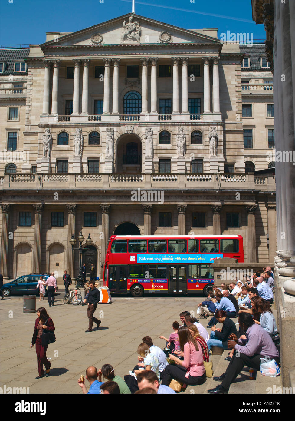 Città di Londra, Bank of England Foto Stock