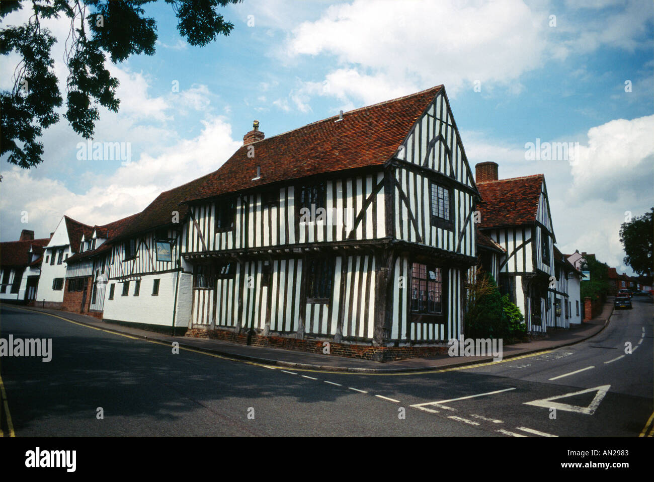 Medievil edificio Suffolk Foto Stock