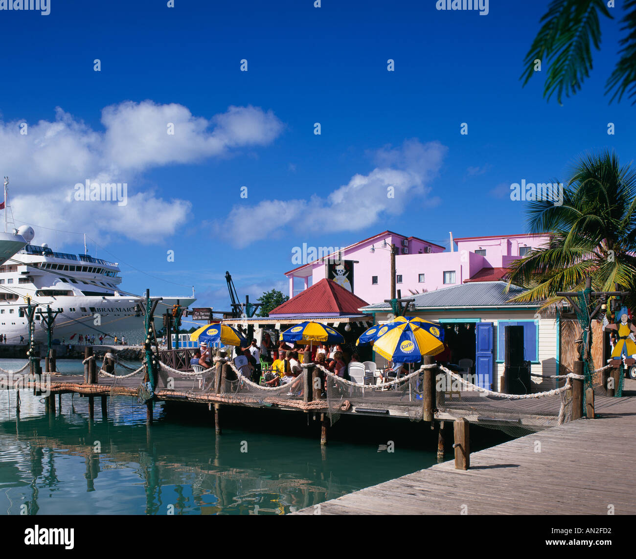 St Johns Antigua Caraibi Foto Stock