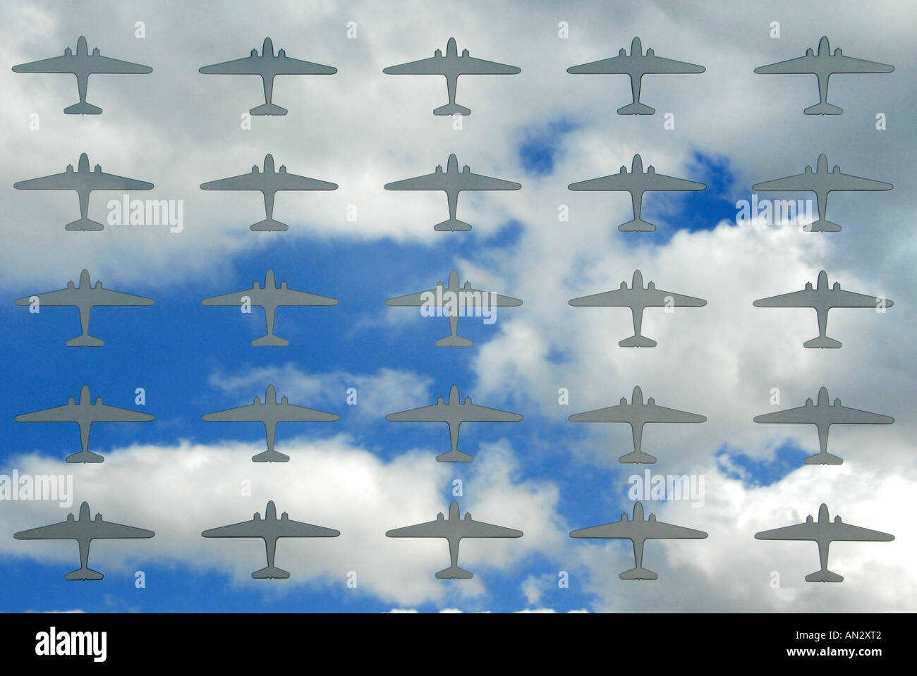 Display a Duxford Air Museum Foto Stock