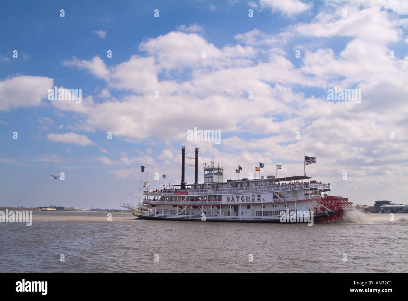 New Orleans in barca a remi Foto Stock