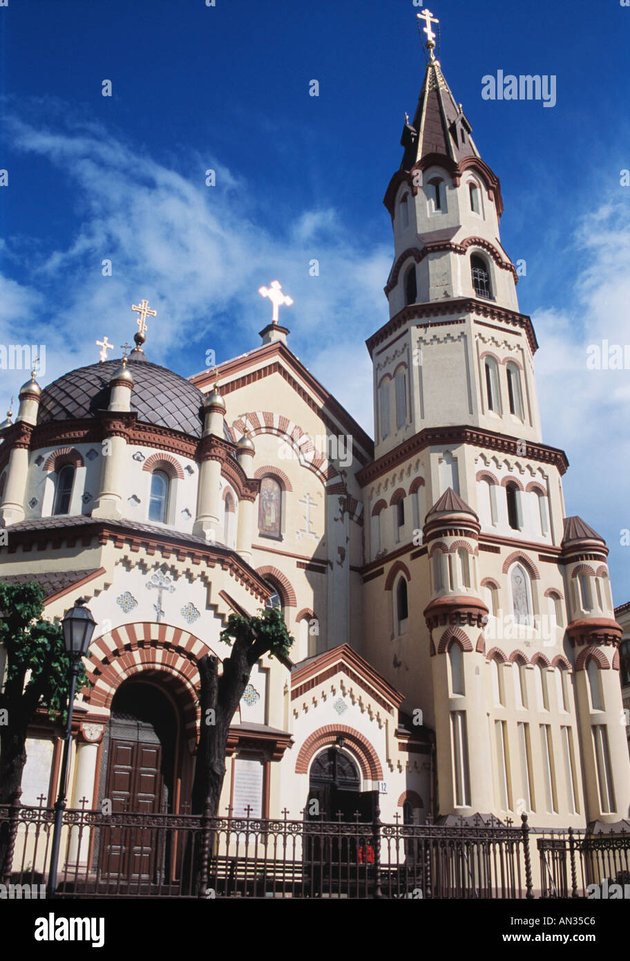 La chiesa russo-ortodossa di San Michele è uno dei più di trenta chiese di Vilnius, capitale della Lituania Foto Stock