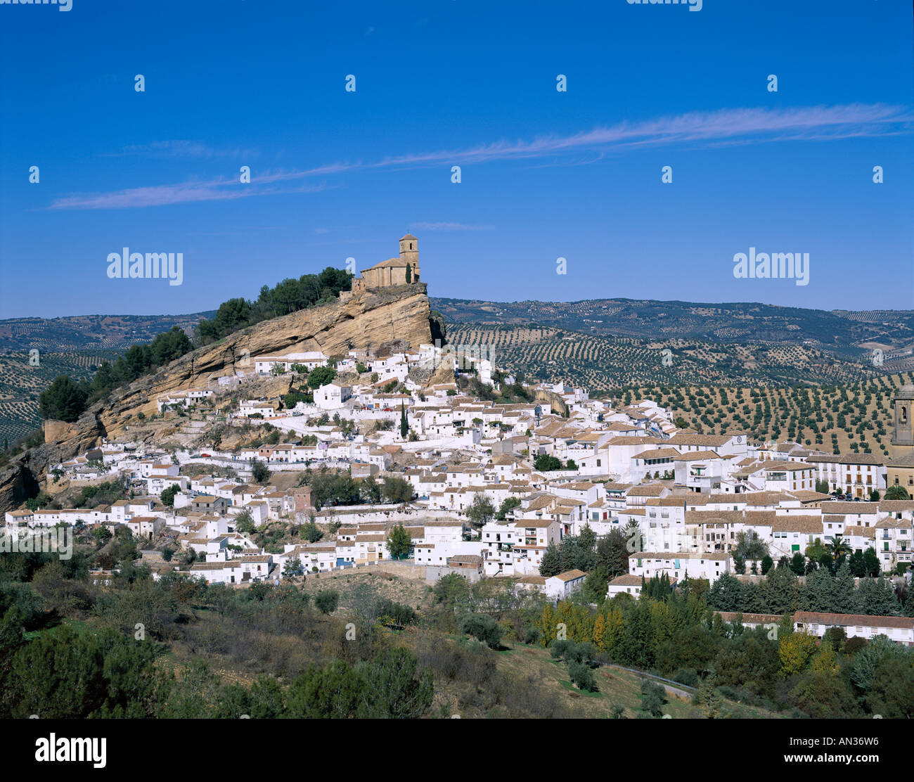 I paesini bianchi / Pueblos Blancos, Montefrio, Andalusia, Spagna Foto Stock