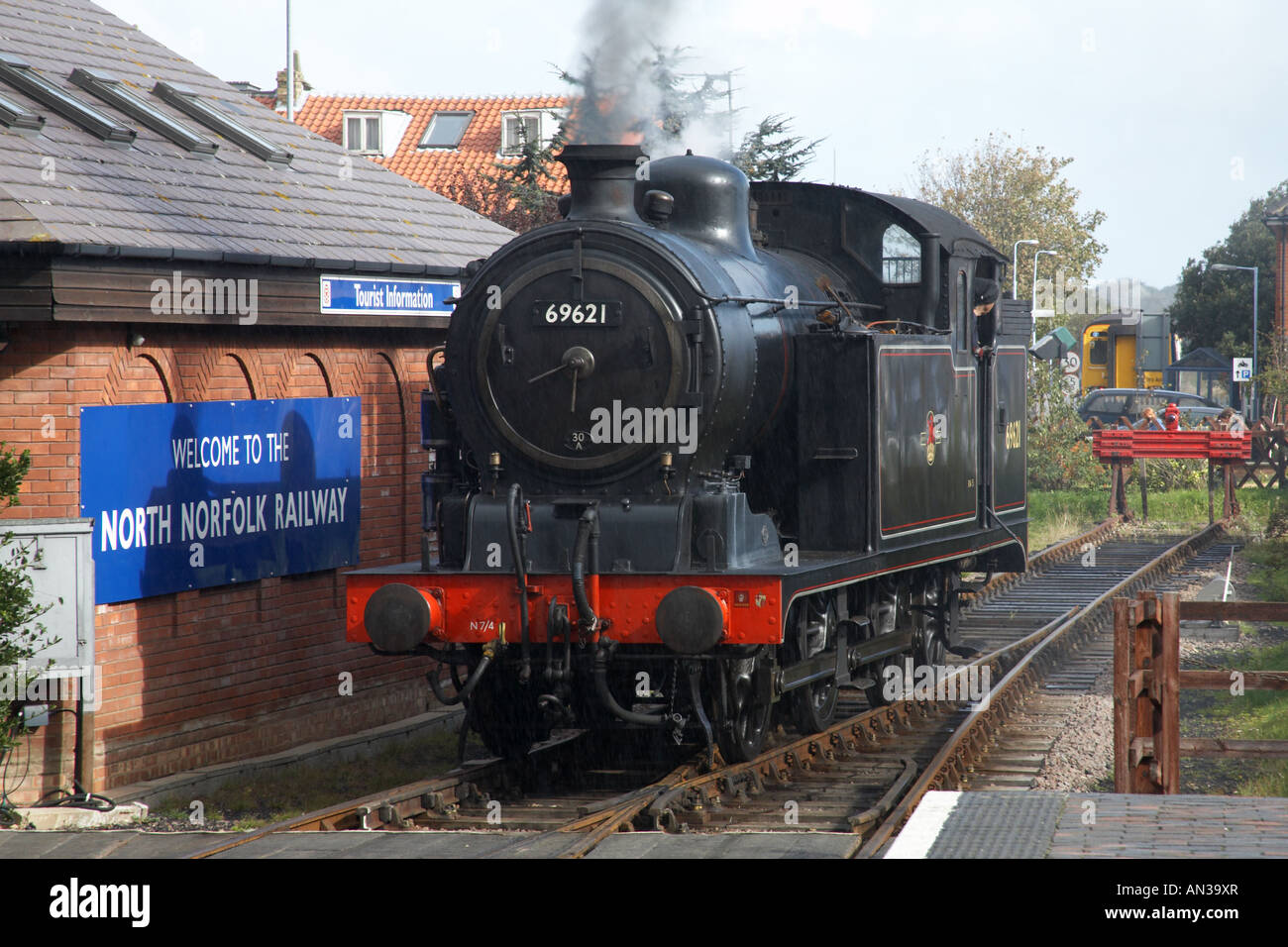 Locomotiva a vapore British Rail numero 69621 0-6-2 serbatoio del motore Foto Stock Locomotiva a vapore British Rail numero 69621 0-6-2 serbatoio del motore Foto Stock