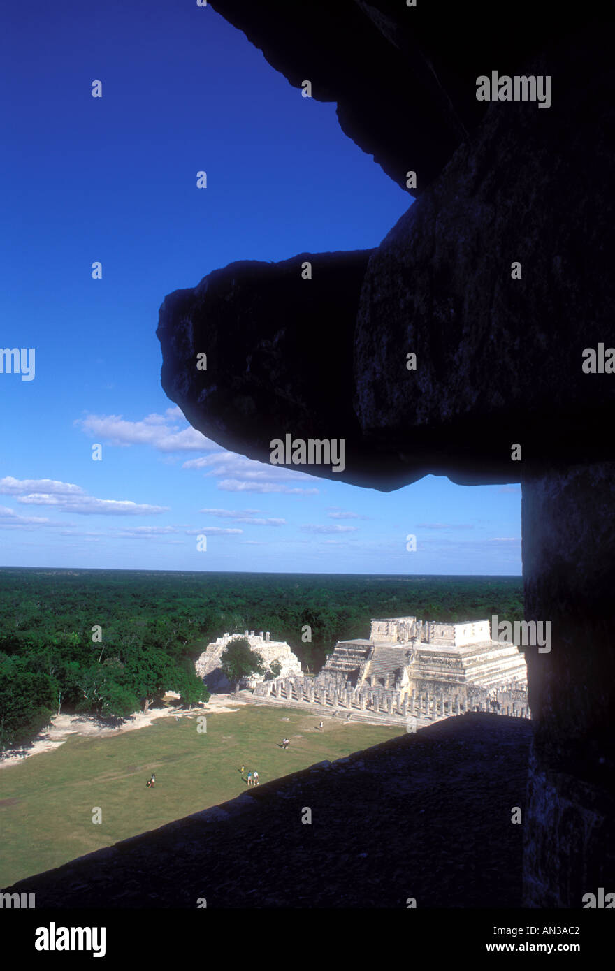 Rovine Maya a Chichen Itza nello Yucatan Messico Foto Stock
