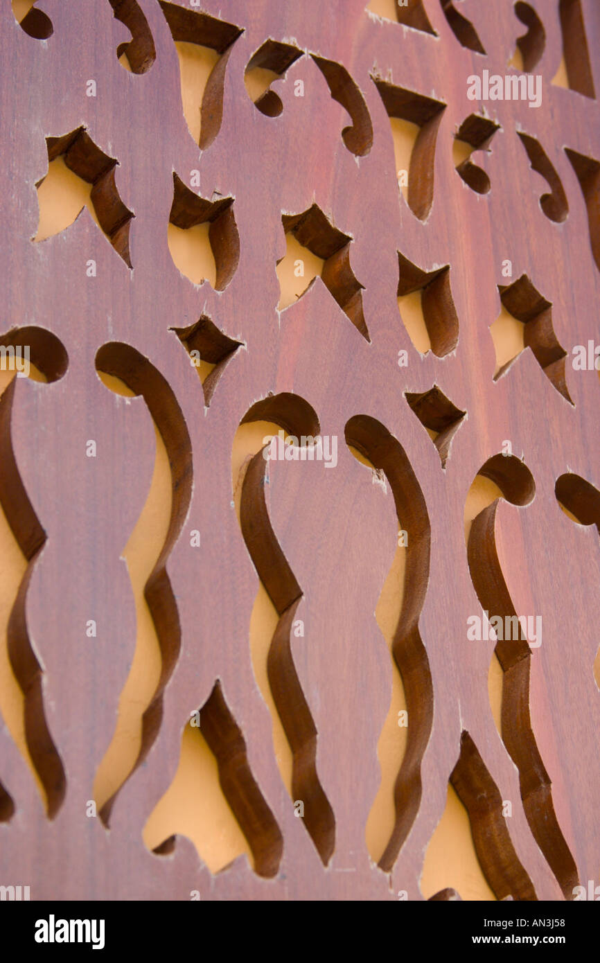 Malay intricate sculture in legno pattern Foto Stock