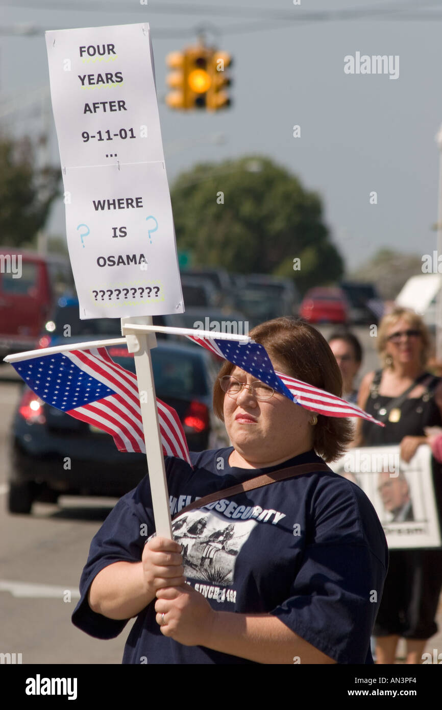 Rally contro la guerra in Iraq Foto Stock