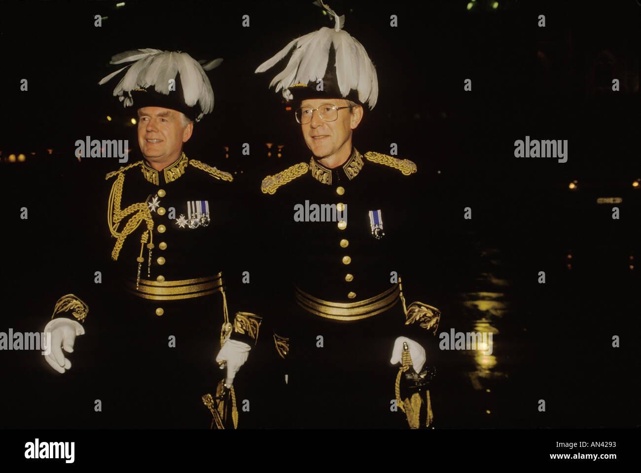 Funzionari di arrivare alla Guildhall banchetto per il nuovo sindaco di Londra Foto Stock