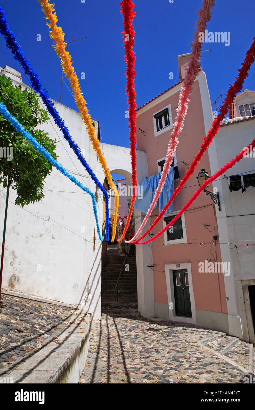 Il Portogallo, Lisbona, Alfama, Festival Foto Stock