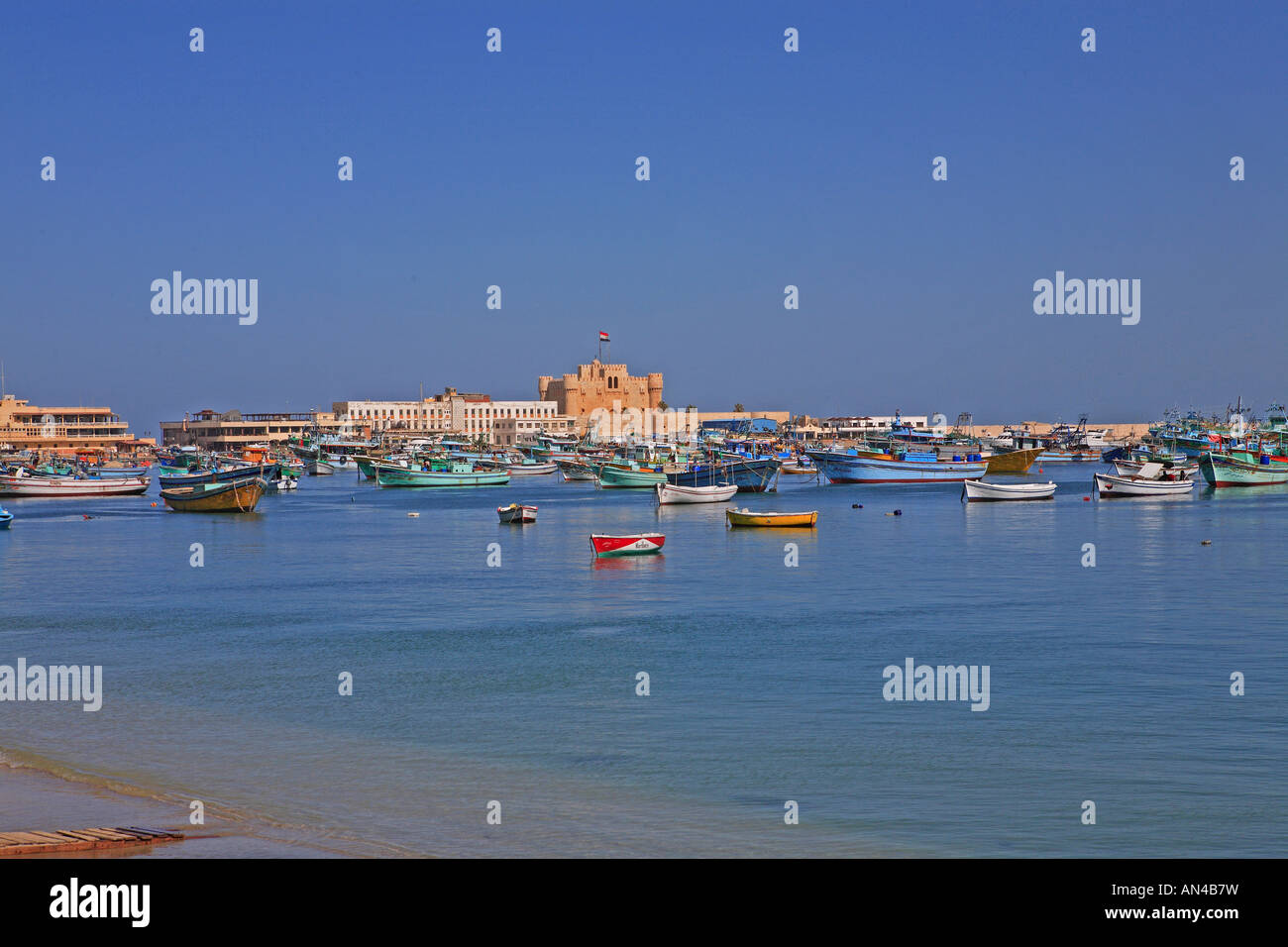 Fort Qaitbey, Porto Orientale Alessandria Foto Stock