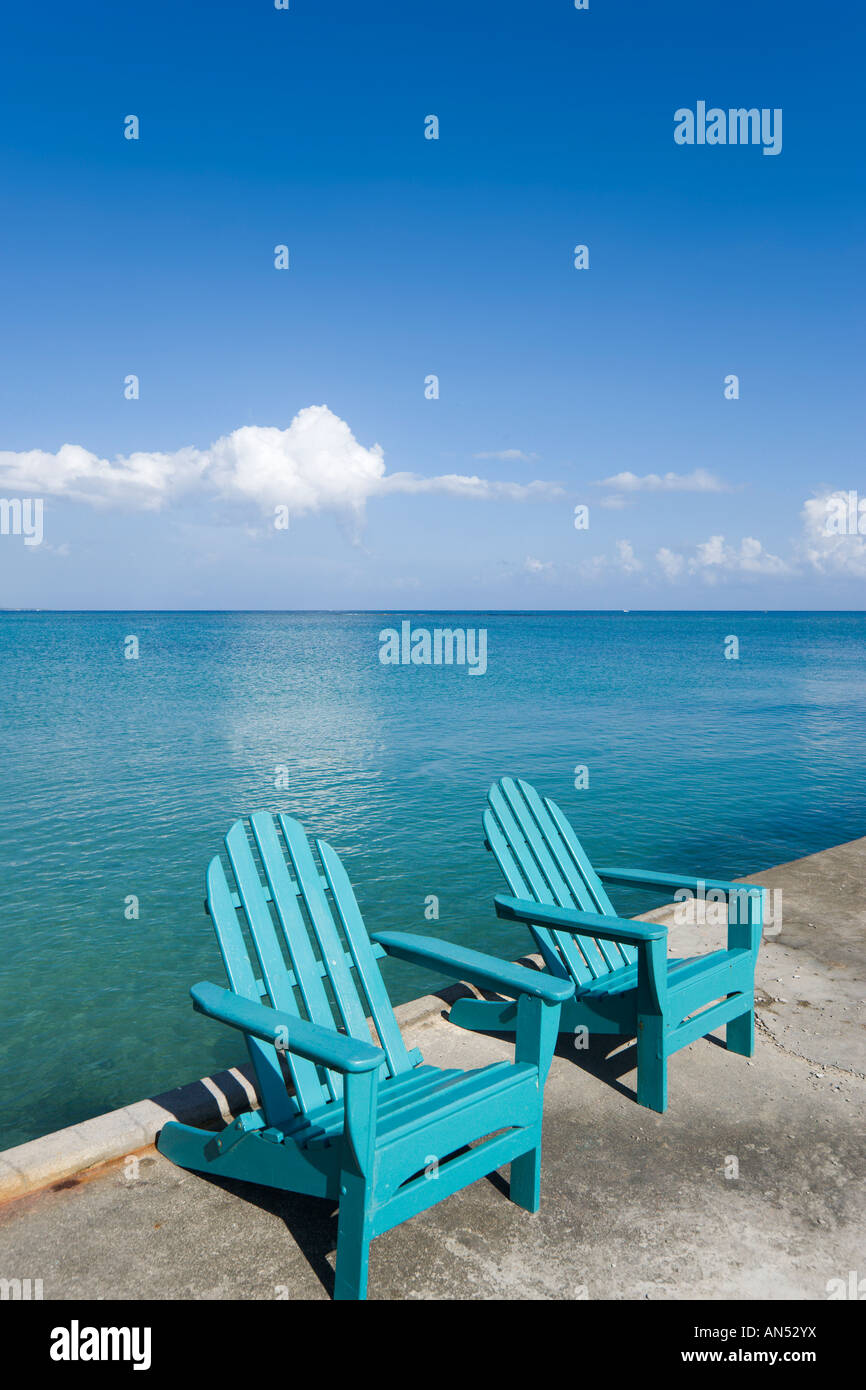 Molo vicino Shaw Park Hotel, Ocho Rios, in Giamaica, Caraibi, West Indies Foto Stock