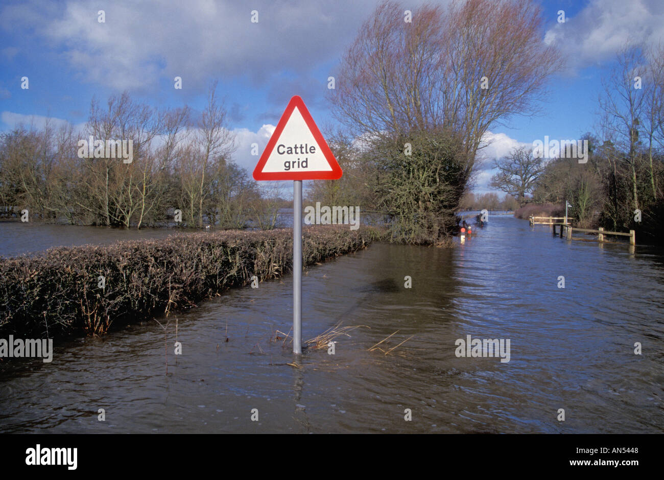 Inondazioni Glouctershire Foto Stock