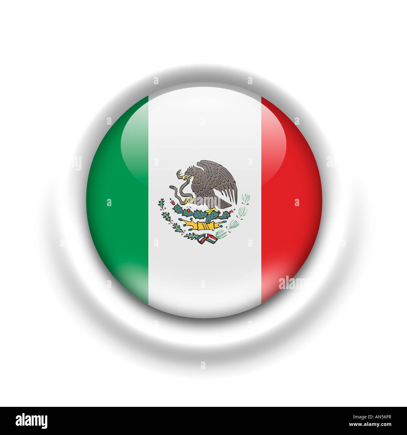 Bandiera del Messico Foto Stock