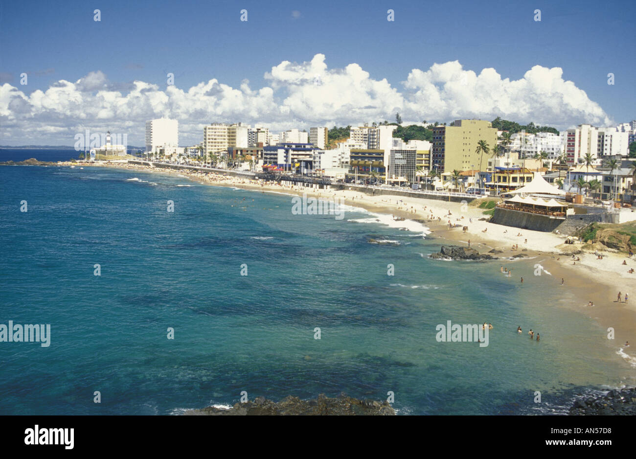 Praia do Faro di San Salvador de Bahia Brasil Foto Stock