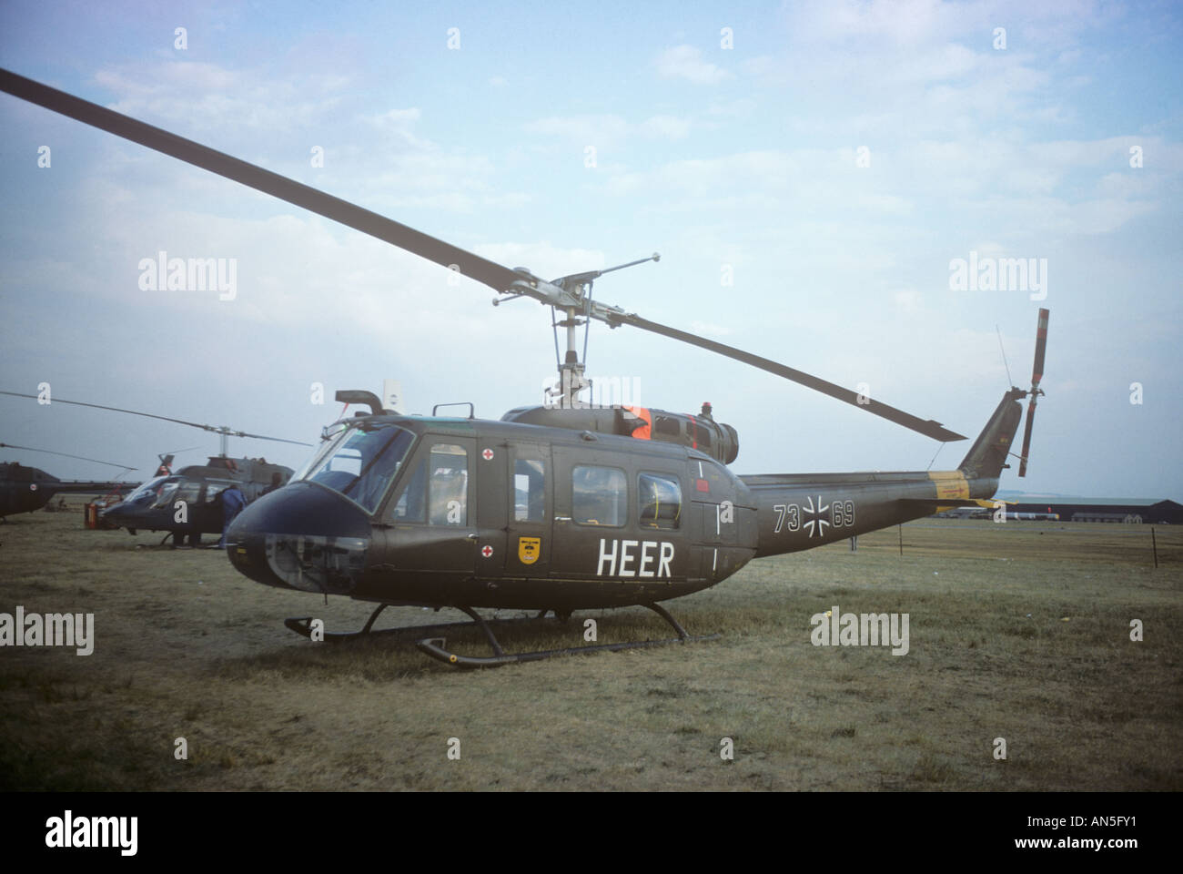 Bell UH-1 Iroquois elicottero esercito tedesco occidentale Foto Stock