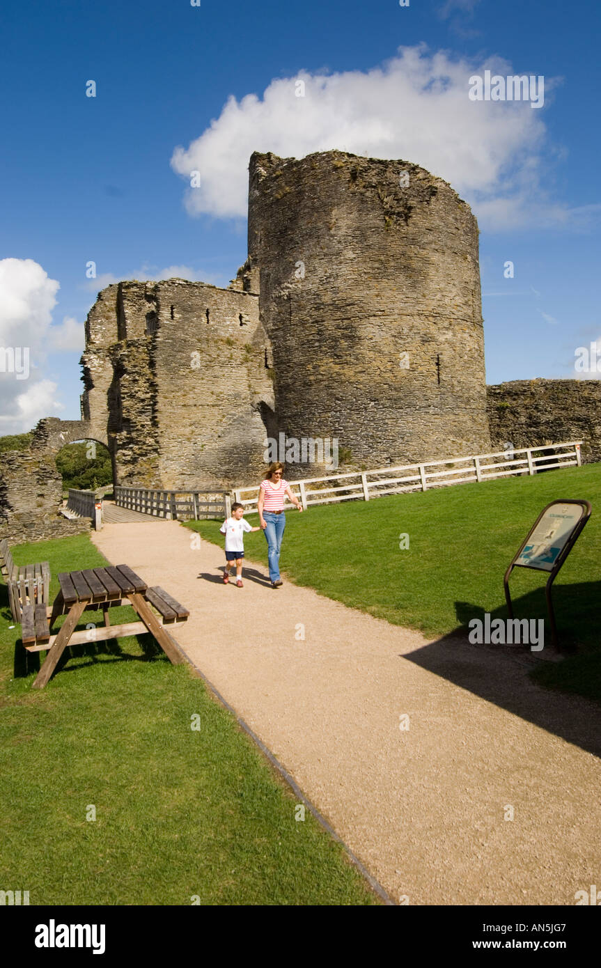 Cilgerran Castle pembrokeshire west wales pomeriggio estivo REGNO UNITO Foto Stock